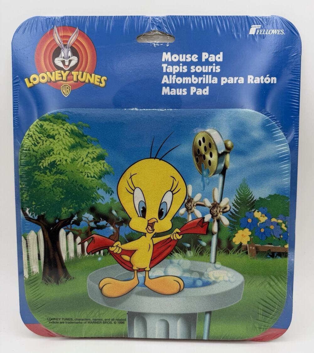 Vtg Looney Tunes Mouse Pad Tweety Bird 1996 1997 Brand New